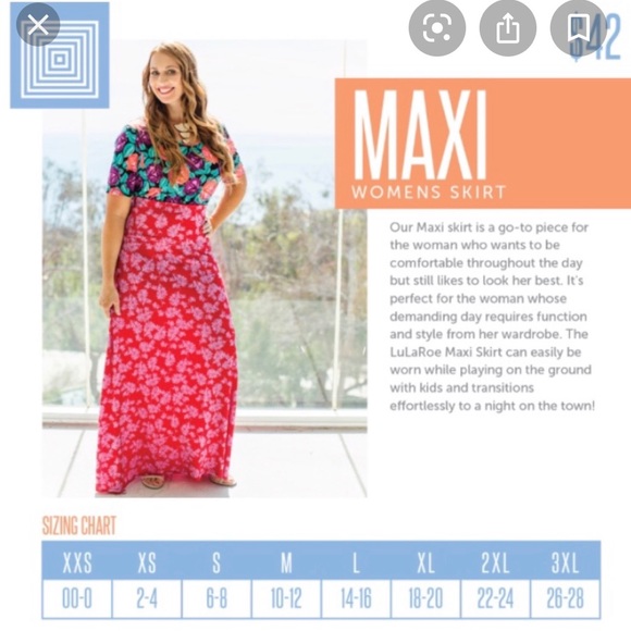 Cute LulaRoe Maxi Skirt - Picture 3 of 9